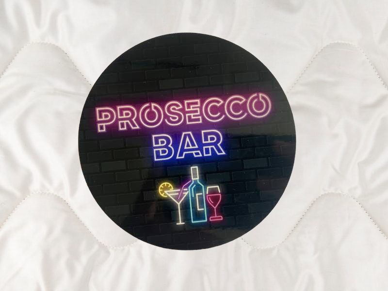 Prosecco Bar Glassbrikke - Palm Tree